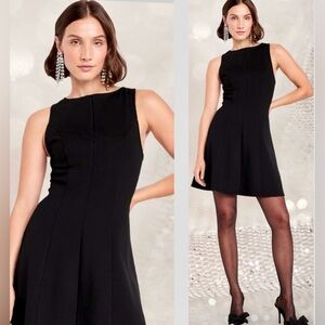 NWTS🌹THE OCCASION L🌹BLACK HIGH NECK 
FIT & FLARE SWING DRESS PARTY DRESS🌹